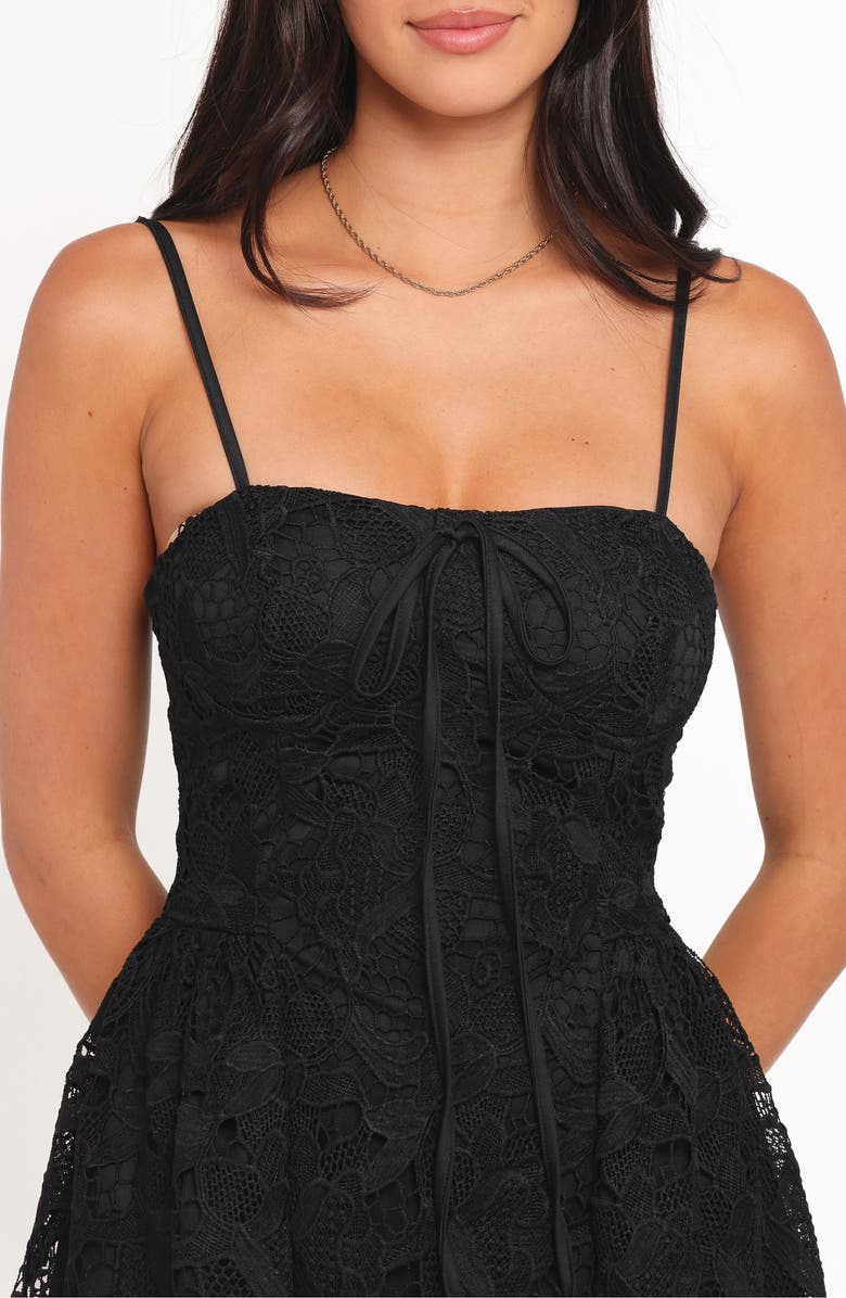 Petal & Pup Roselle Lace Minidress, Alternate, color, Black