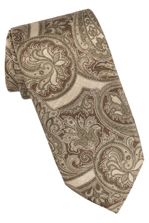 San Marco - Extra Long Printed Silk Tie for Men