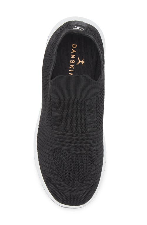 Danskin Flex Knit Sneaker In Black