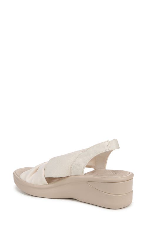 Bzees Serenade Slingback Wedge Sandal In Cream