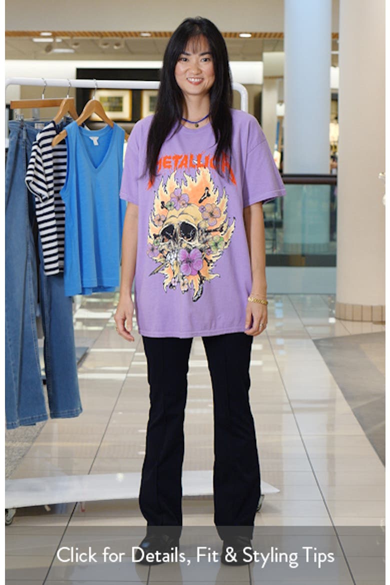 Metallica Fire Scull Cotton Graphic T-Shirt video