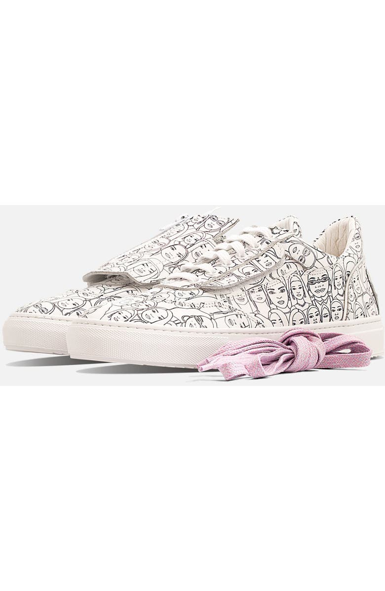 Fini Bold "TyFini" Sneaker - Unisex, Alternate, color, White