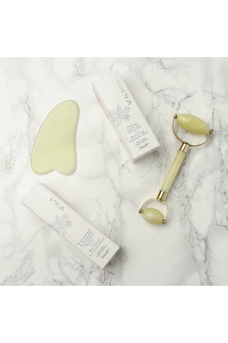 Premium Jade Crystal Facial Set, Alternate, color, Green