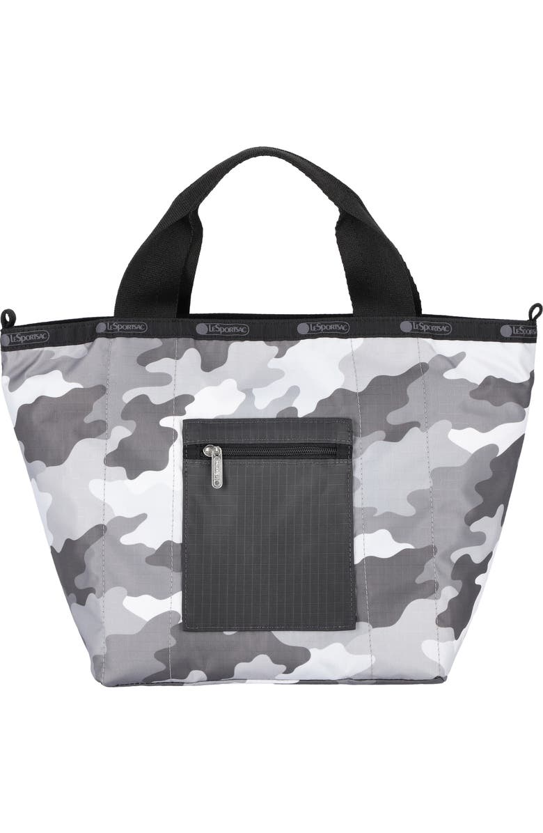 LeSportsac Small Reversible Pocket Tote Bag, Alternate, color, 2 Way Gray Camo/ Thunder
