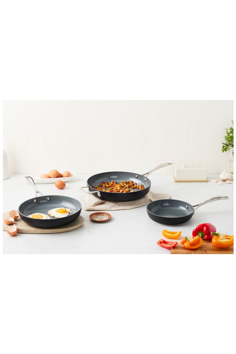 Release 10-Inch Hard-Anodized Aluminum Fry Pan, Alternate, color, BLACK