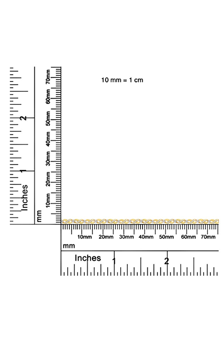 Haus of Brilliance 10K Yellow Gold Round-Cut Diamond Infinite Love Bracelet, Alternate, color, Yellow