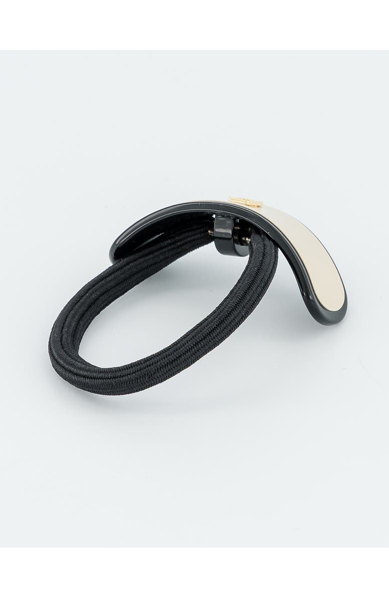 Alexandre de Paris La Fayette Acetate Hair Tie, Alternate, color, Beige