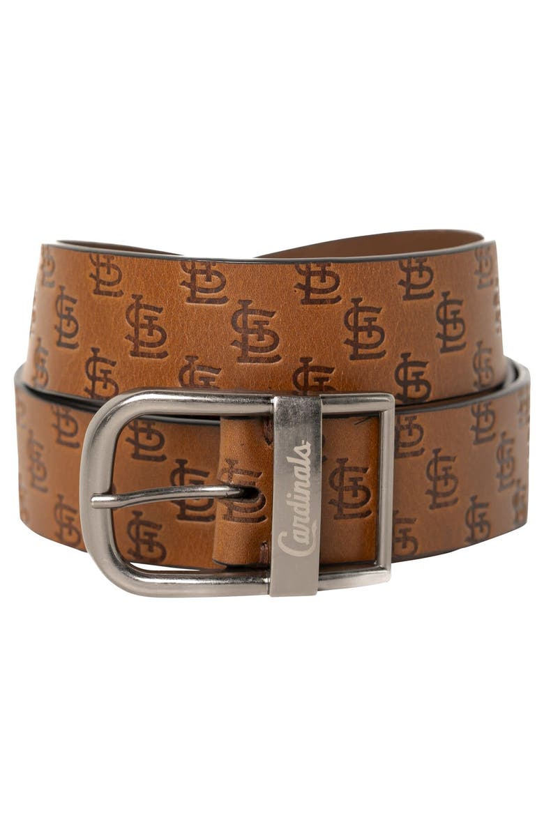 LUSSO Brown St. Louis Cardinals Saul Belt, Alternate, color, Brown