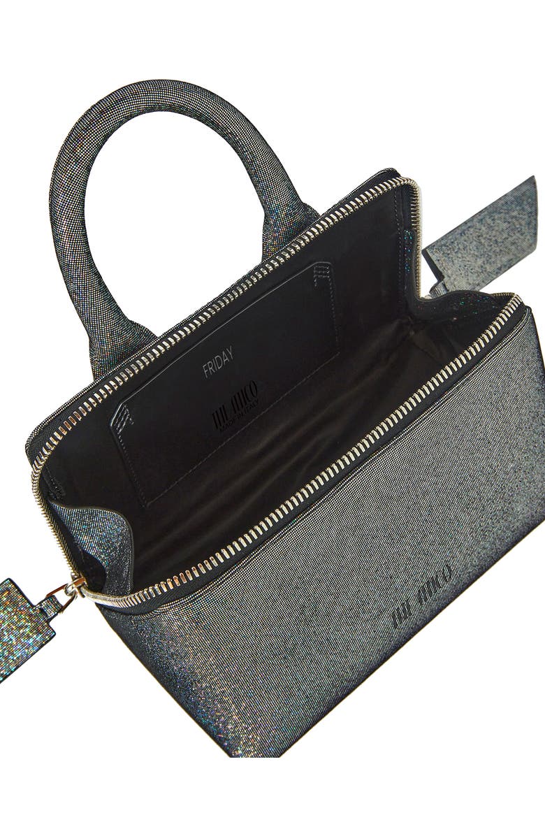 The Attico Friday Glitter Leather Convertible Crossbody Bag, Alternate, color,