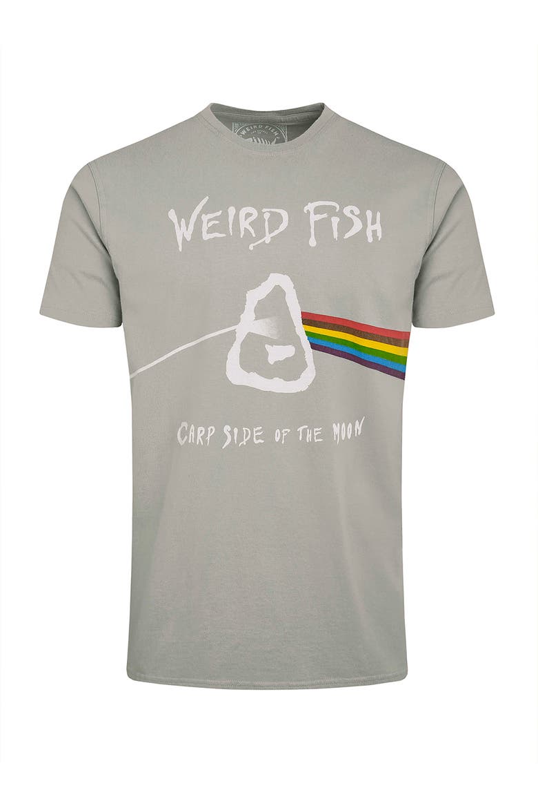 Carp Side Front Print Artist T-Shirt, Alternate, color, Limestone