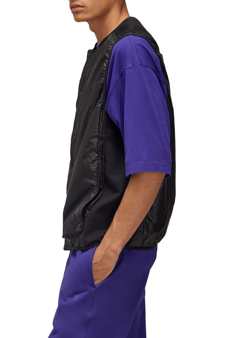 Insulated Recycled Polyamide Ripstop Liner Vest, Alternate, color, BLACK