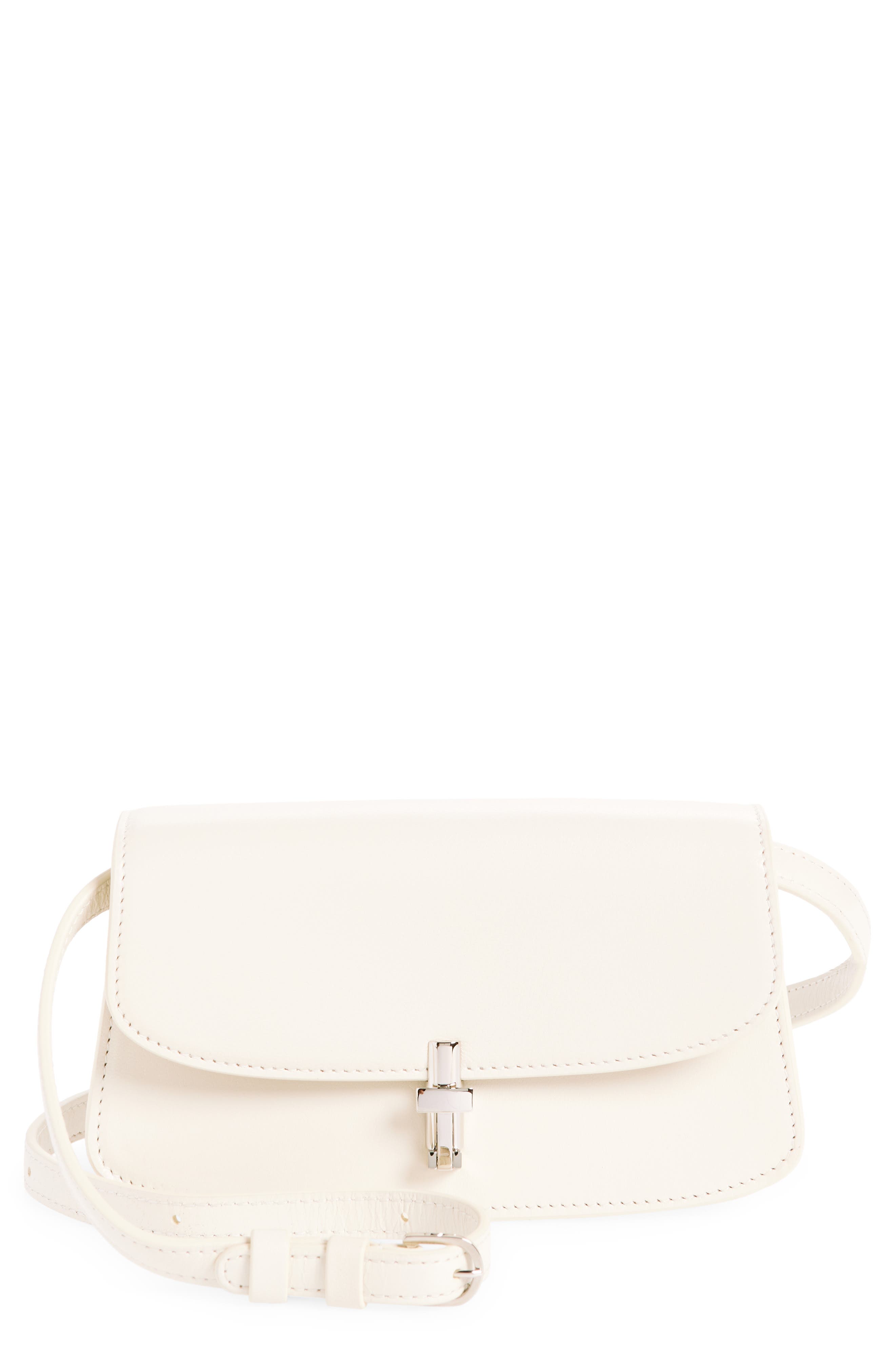 Sofia Leather Crossbody Bag, Main, color, IVORY PLD