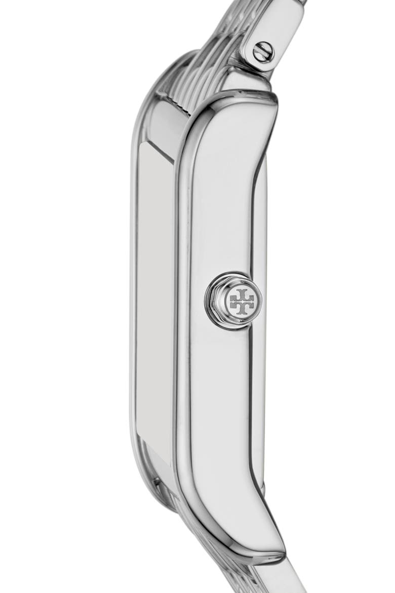 The Eleanor Angled Bracelet Watch, 37mm, Alternate, color, SILVER