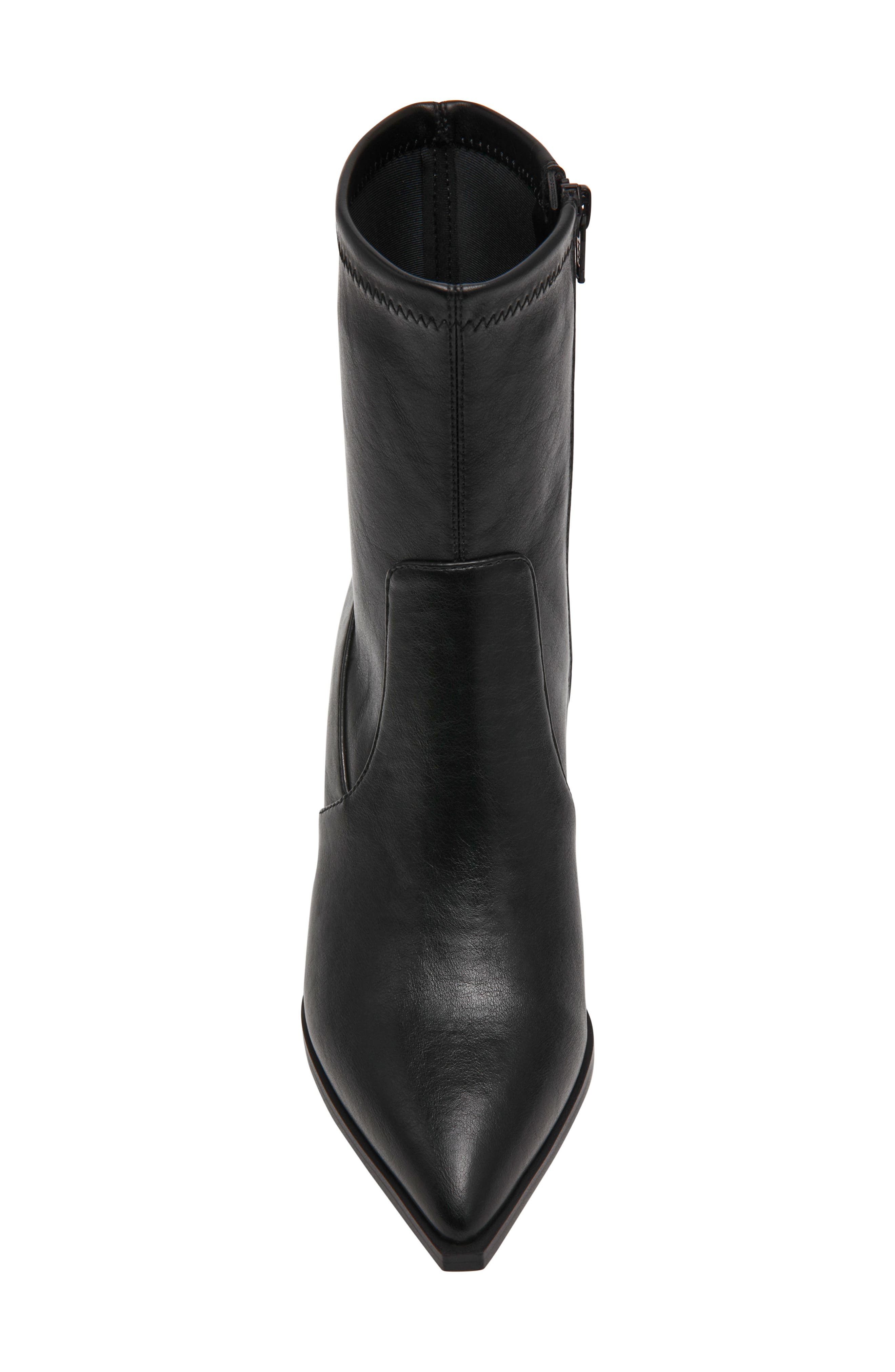 Hearda Pointed Toe Bootie, Alternate, color, BLACK