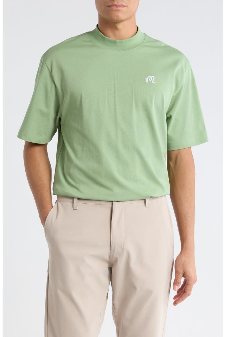 Mare Mock Neck T-Shirt, Main, color, SEAFOAM SAGE