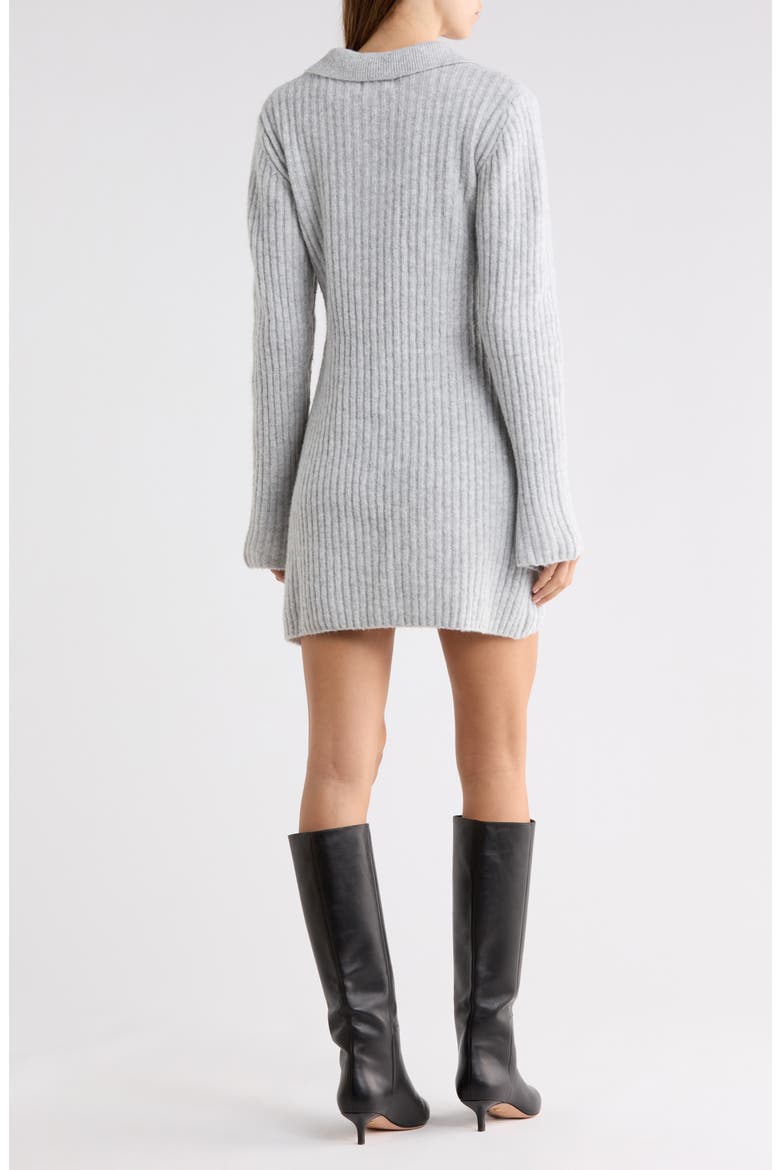 princess polly grey mini dress Naloma Collared Long Sleeve Minidress (Women) Shoulder mini