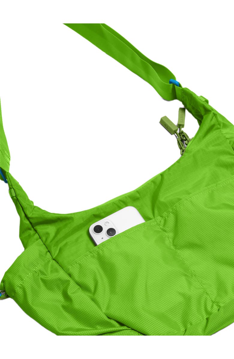 Baboon to the Moon Crescent Crossbody Bag, Alternate, color, Lime Breeze