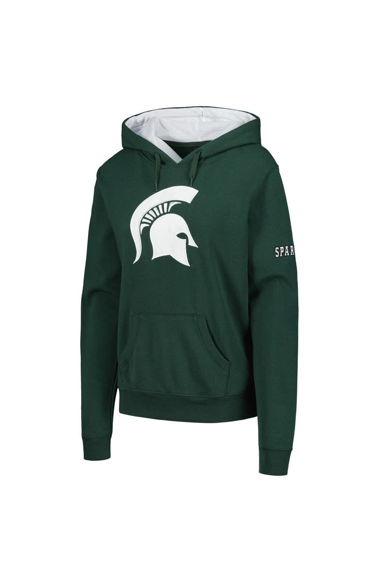 STADIUM ATHLETIC Women's Stadium Athletic Green Michigan State Spartans Big Logo Pullover Hoodie, Alternate, color, Green