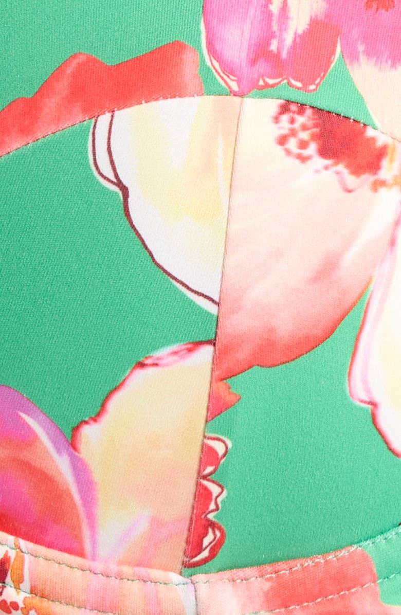 Hutch Underwire Bikini Top, Alternate, color, Green Trellis