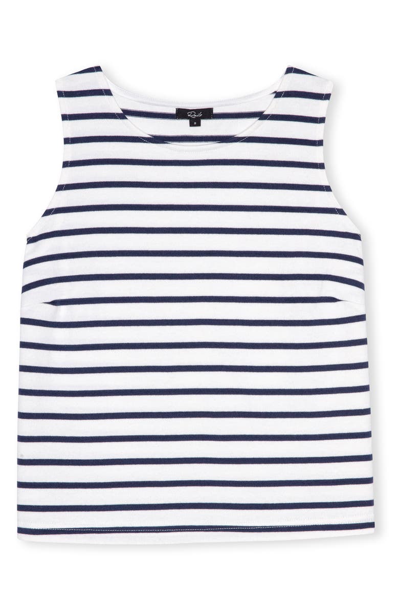 Rails Grace Stripe Cotton Tank, Alternate, color, Ivory Navy Stripe