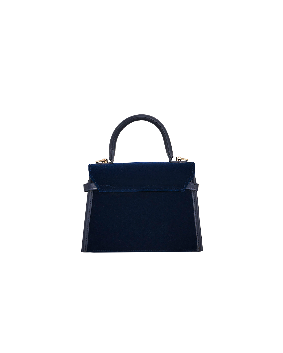 Eliza Nightingale Embroidered Velvet Top Handle Purse, Alternate, color, Navy