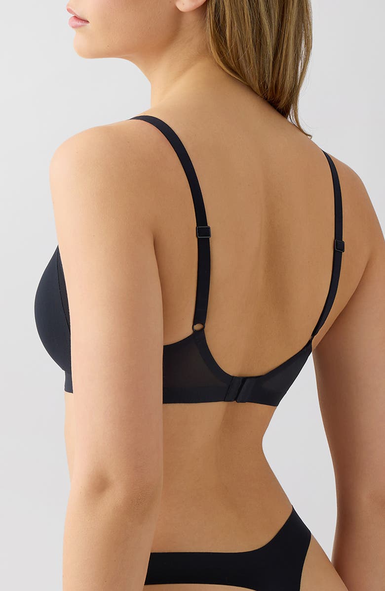 b.tempt'd by Wacoal b.wow'd Modern Wirefree Bra, Alternate, color, Night