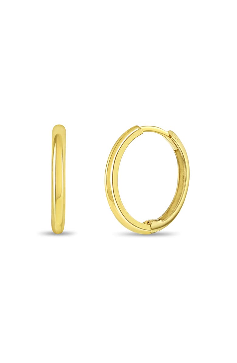 In Season Jewelry 14k The Tiny Hoop Earrings, Main, color, Gold