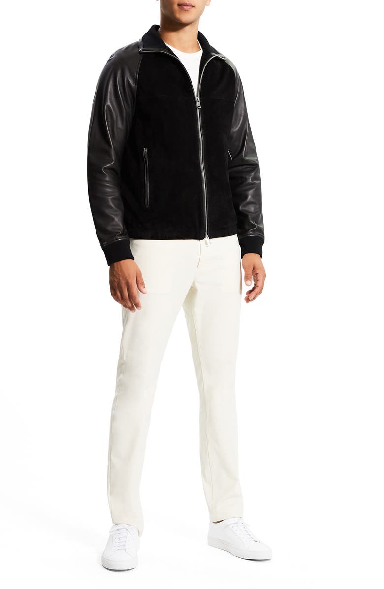 Theory Otis Reece Leather Jacket, Alternate, color, 