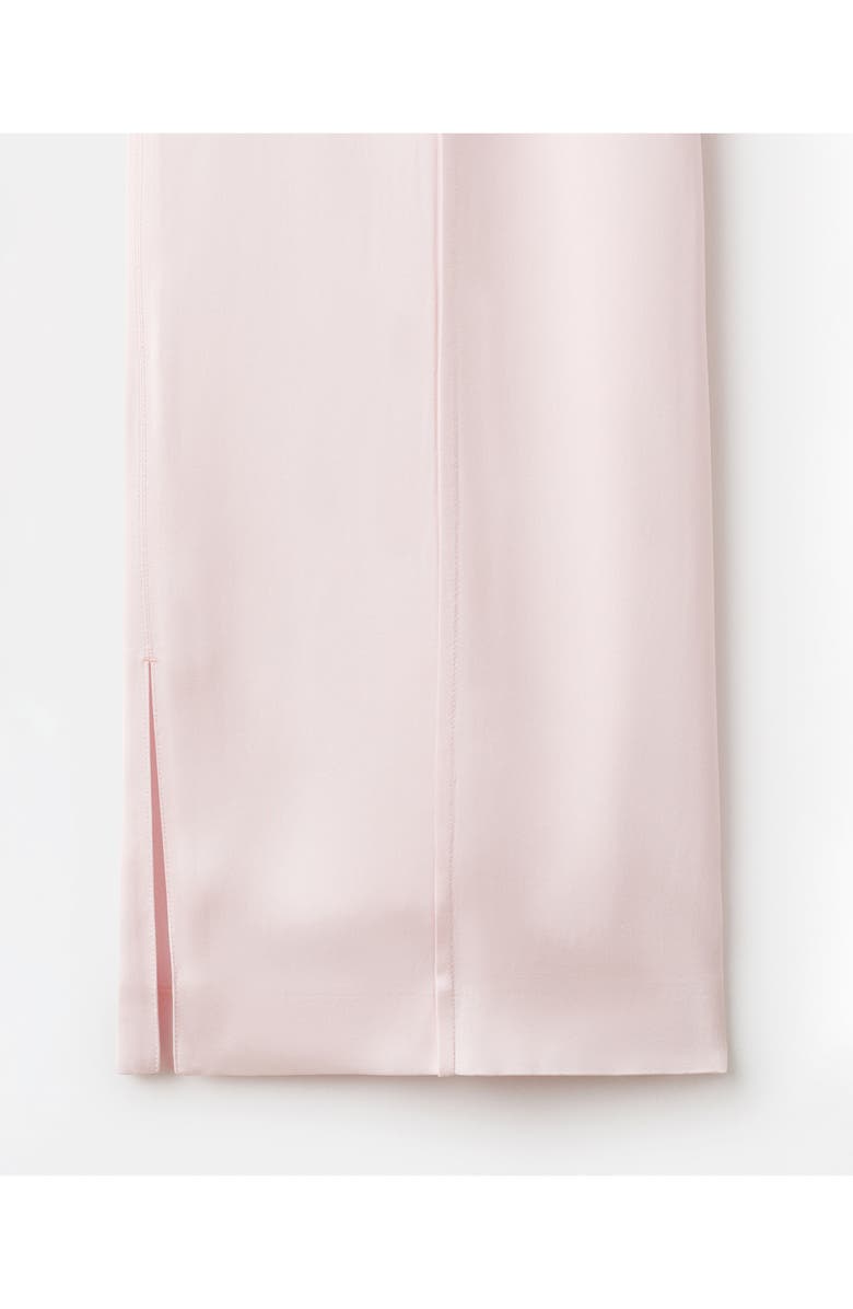 MANGO Selection Satin Slit Hem Wide Leg Pants, Alternate, color, Pastel Pink