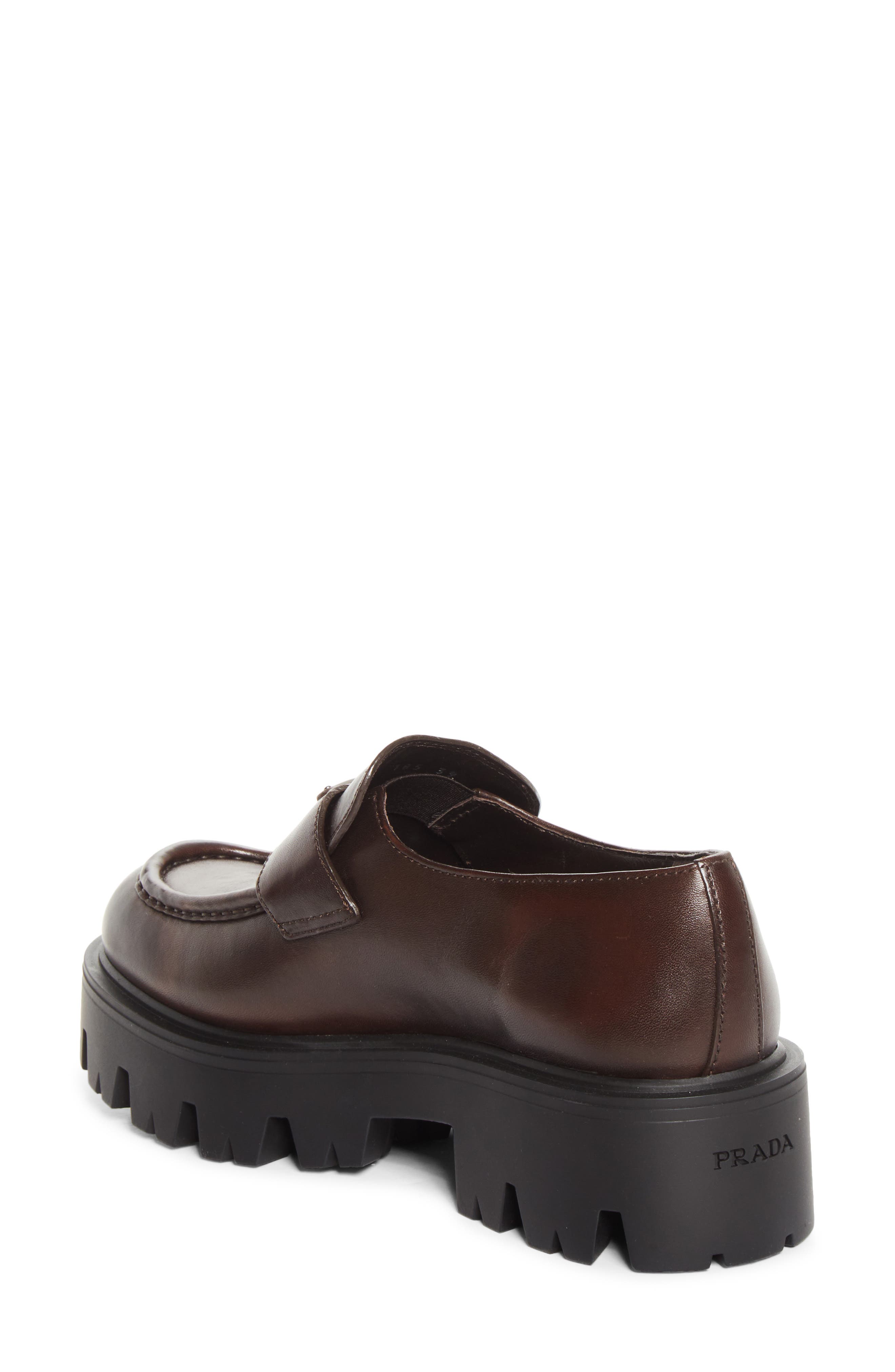 Lug Sole Loafer, Alternate, color, TEAK