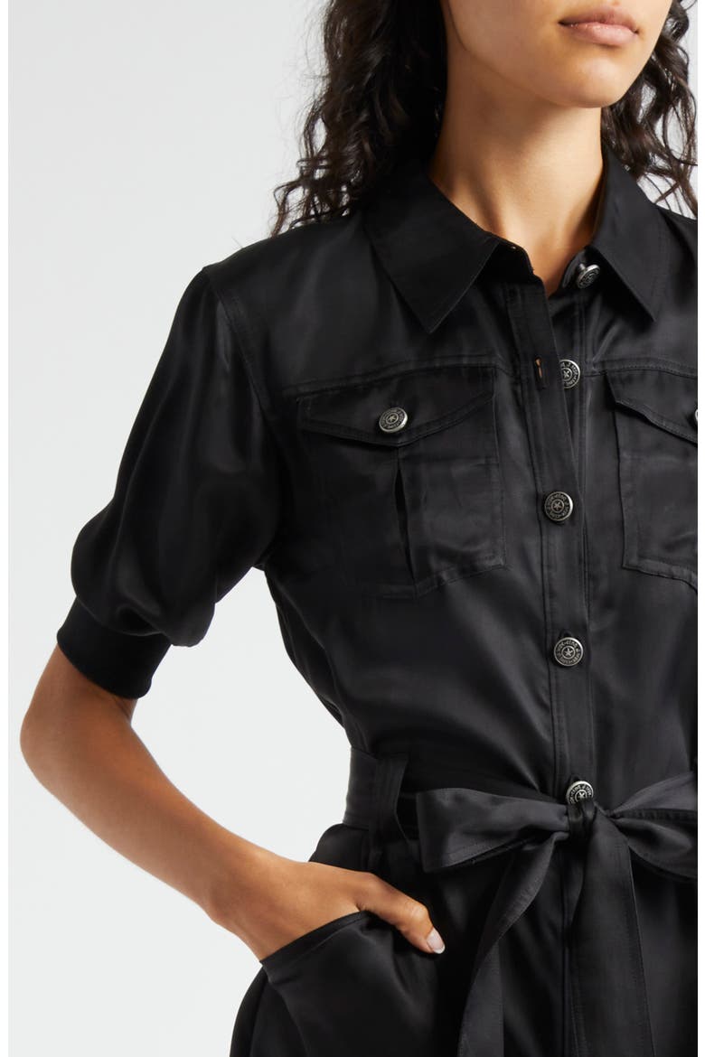 Damla Shirtdress, Alternate, color, BLACK