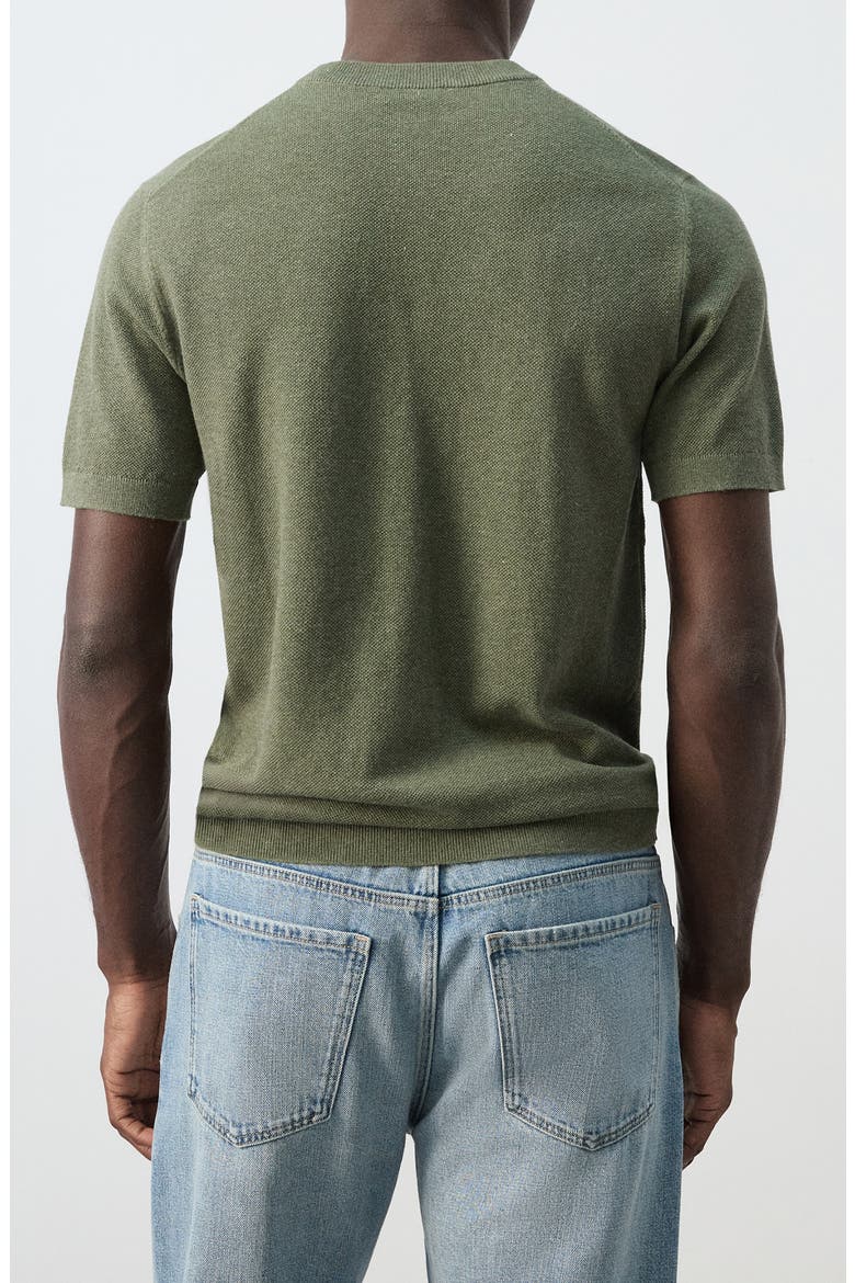 Fine Knit T-Shirt, Alternate, color, FOREST GREEN