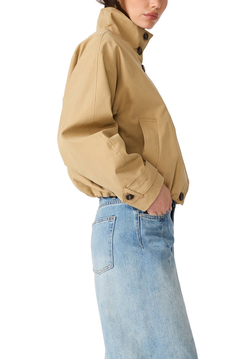 Fayden Stand Collar Jacket, Alternate, color, MEDIUM KHAKI