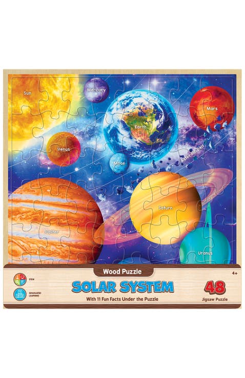 Solar System 48 Piece Wood Jigsaw Puzzle