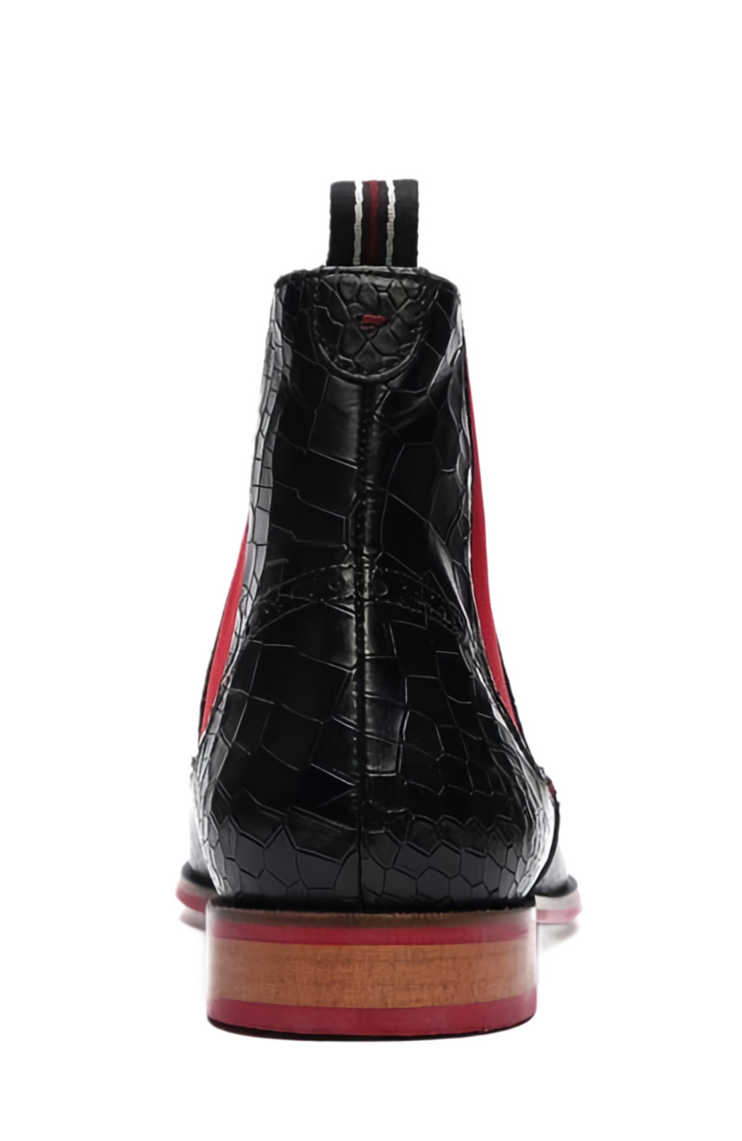 CARLOS SANTANA Mantra Chelsea Boot, Alternate, color, Black Croco