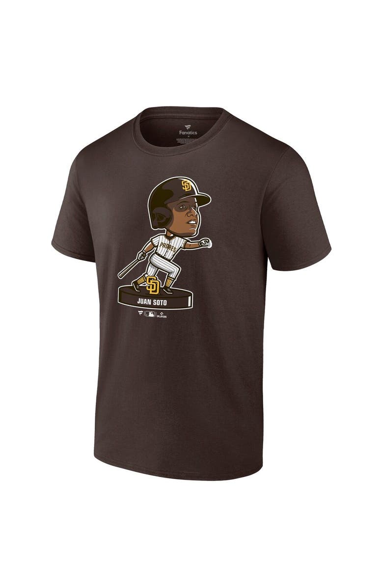 FANATICS Men's Fanatics Branded Juan Soto Brown San Diego Padres Bobble Head T-Shirt, Alternate, color, 