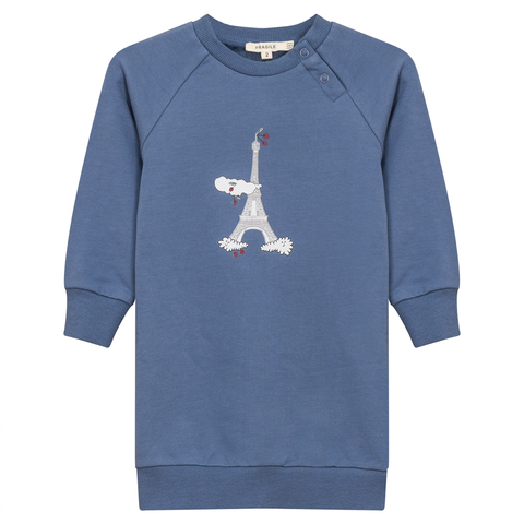 Long Sleeve Eiffel Tower Bubble Dress