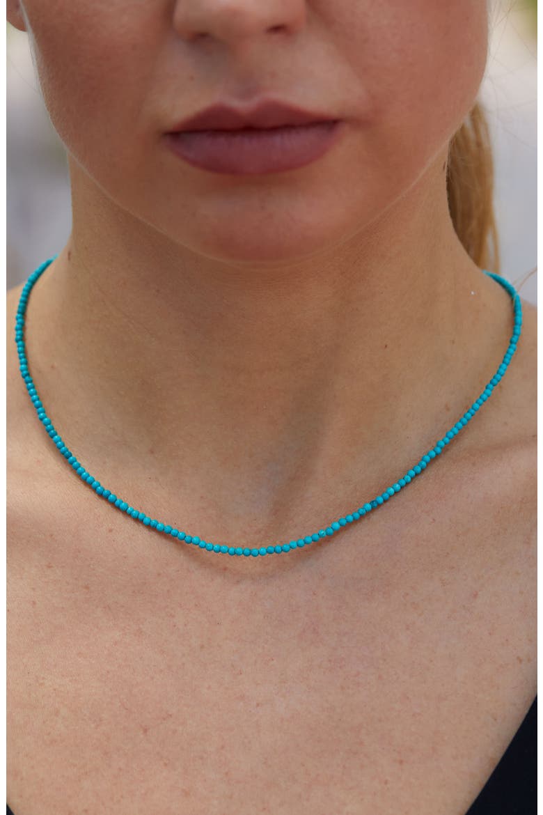 Turquoise Beaded Necklace, Alternate, color, GREEN