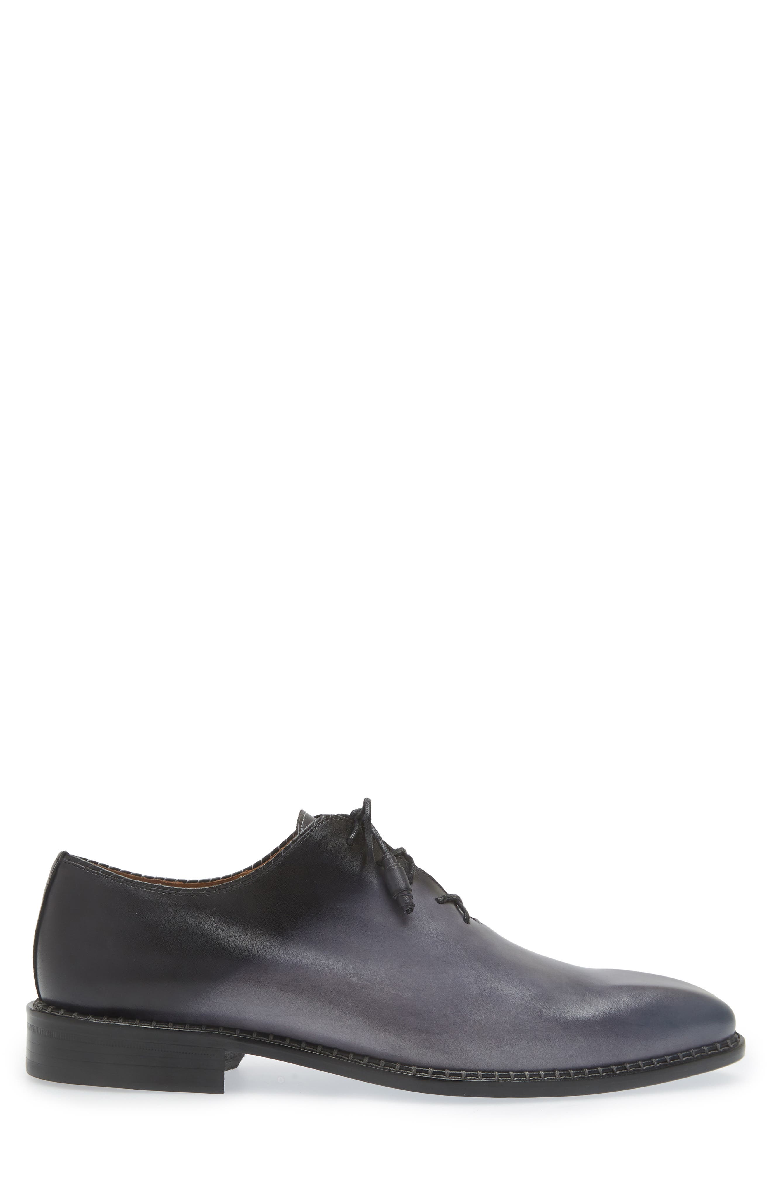 Mezlan Barbaro Oxford, Alternate, color, Grey/ Black