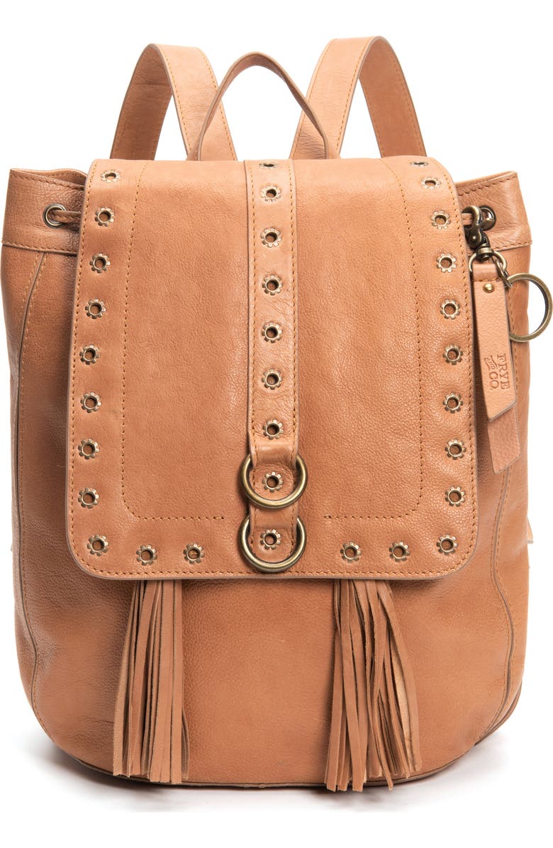 Frye Evie Leather Backpack, Main, color,