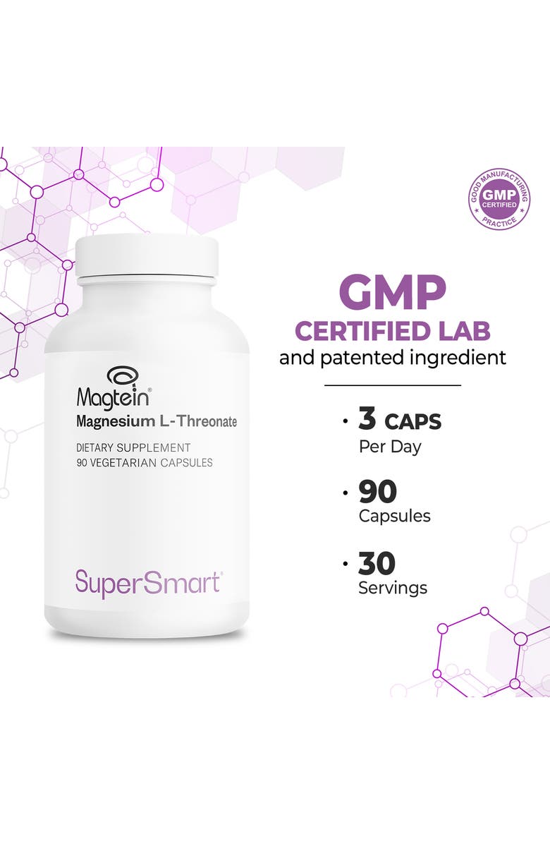 SuperSmart Magnesium L-Threonate 2000mg, Alternate, color, NO COLOR