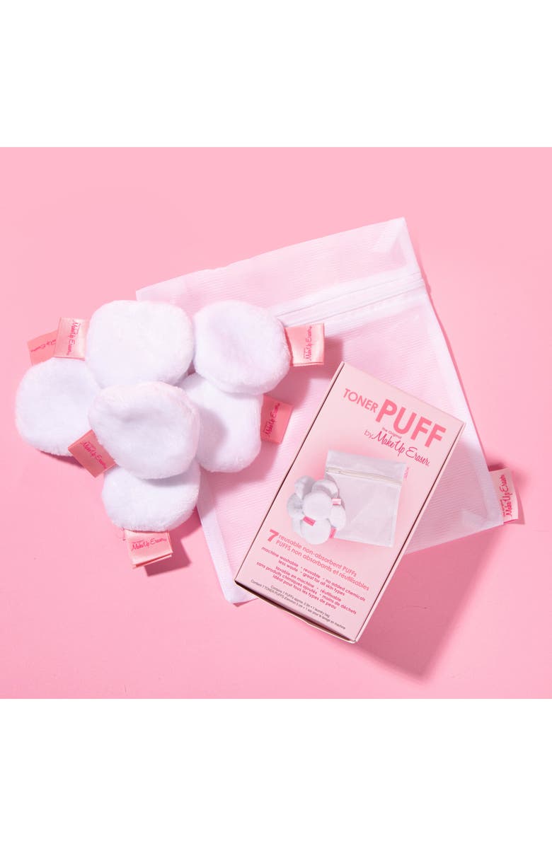 The Original MakeUp Eraser 7-Count Toner PUFFs with Laundry Bag, Alternate, color, 