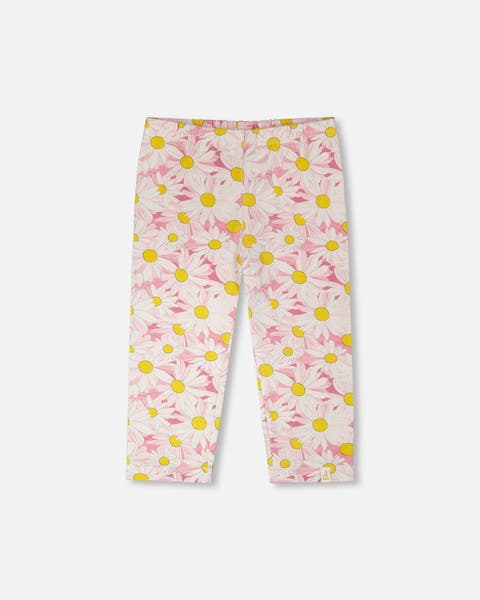 Jersey Daisies Capri Leggings (Toddler, Little Kid & Big Kid)
