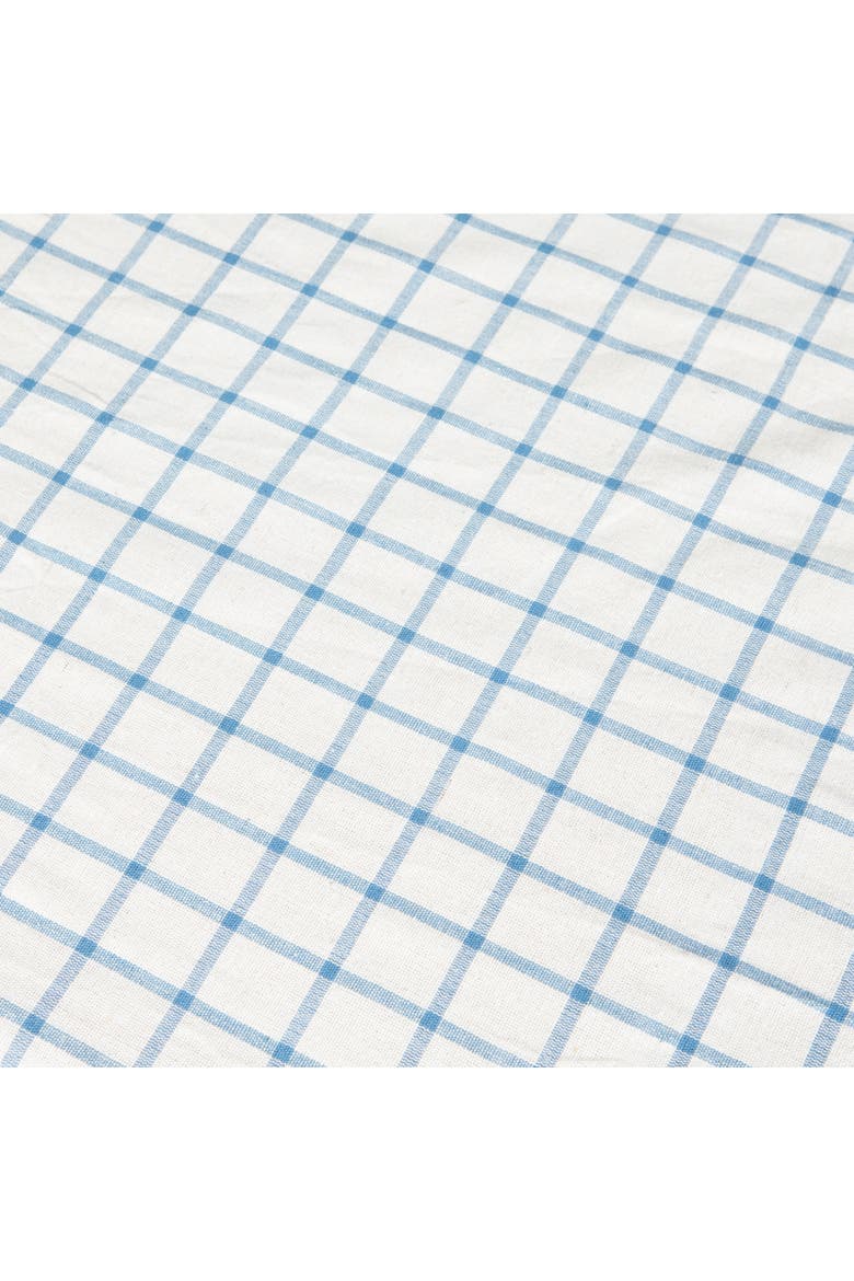 Windowpane Tablecloth, Alternate, color, Blue/Natural 60" x 60"