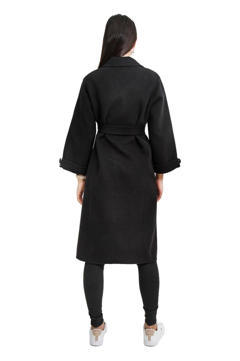 Stay Wild Oversized Wool Coat, Alternate, color, Black