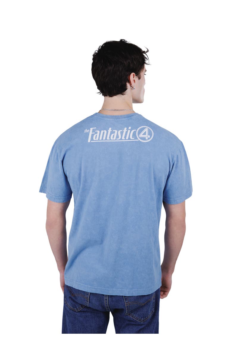 Marvel Fantastic Four Cosplay Short Sleeve T-Shirt, Alternate, color, Mottled Blue F4