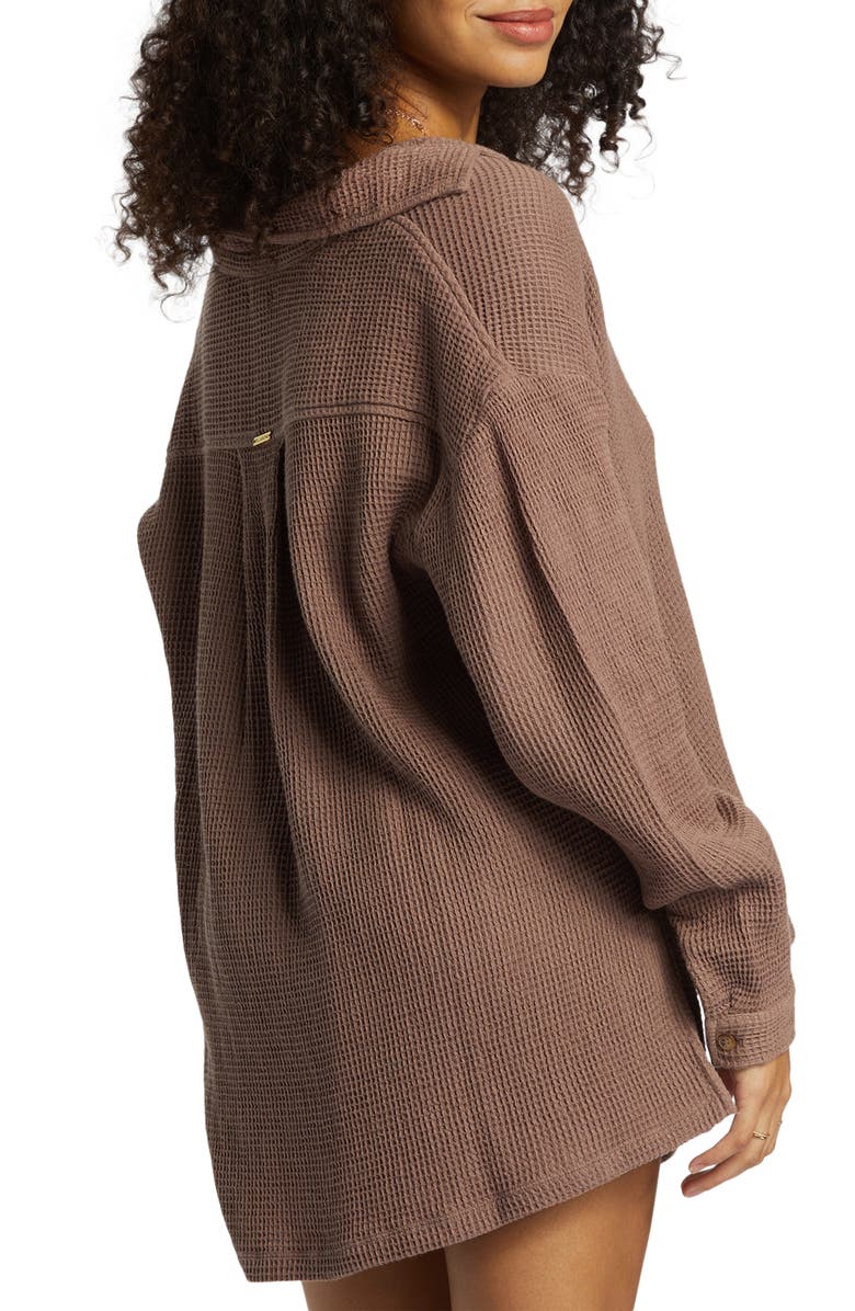 Billabong Odyssey Waffle Knit Oversize Shacket, Alternate, color, 