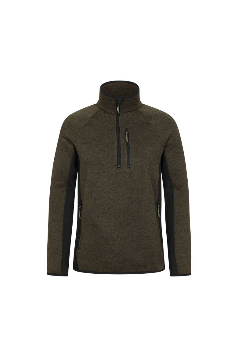 Treston Fleece Top, Main, color, Khaki Green