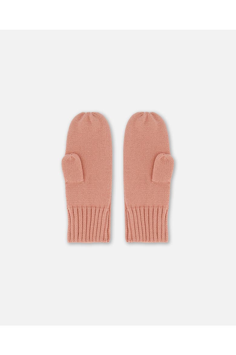 Girl's Knit Mittens Ash Rose, Alternate, color, Ash Rose