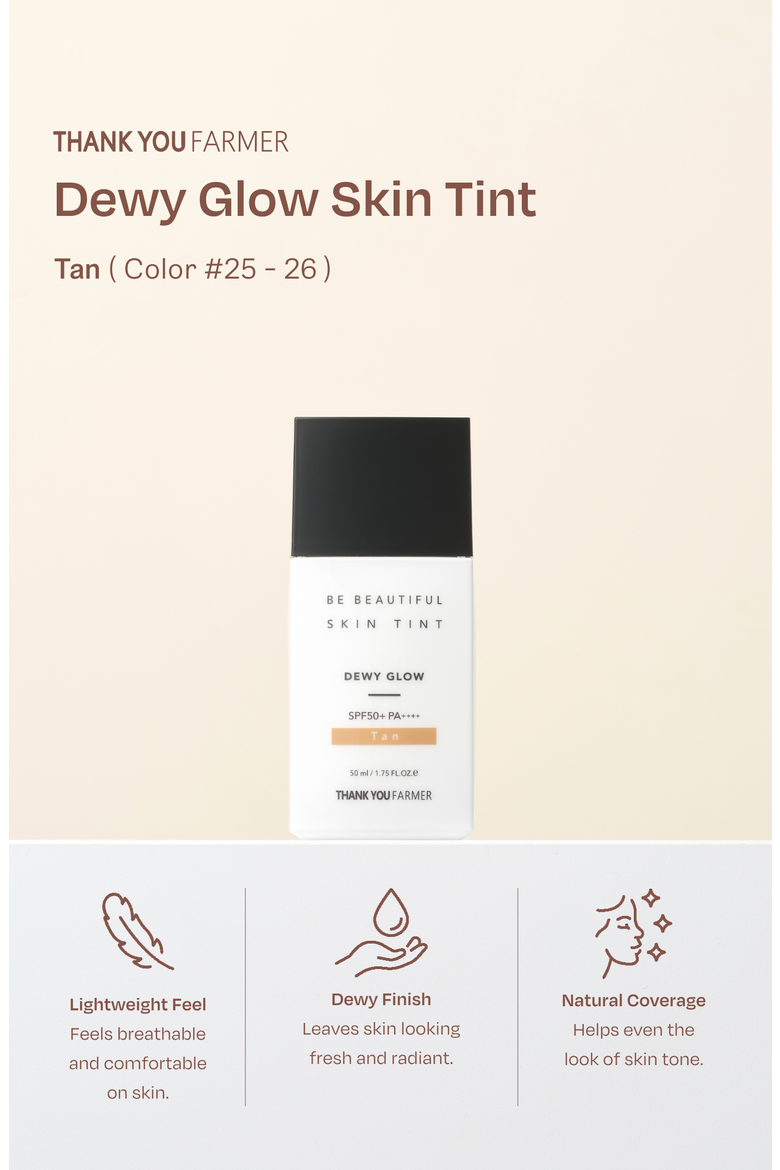 Dewy Glow Skin Tint Tan, Alternate, color, White